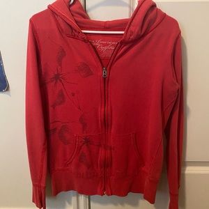 XS American eagle hoodie with floral detail